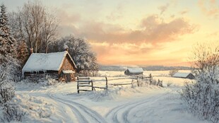 冬天唯美浪漫雪景