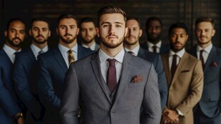 衣冠楚楚的员工