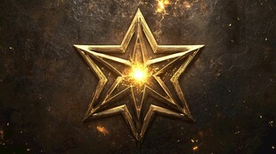 金属质感五角星