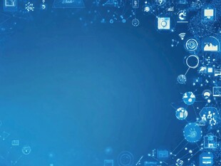 信息通讯蓝色背景