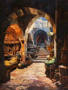 意大利写实油画漫画