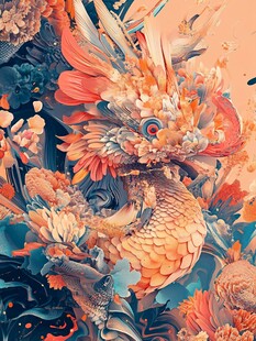 创意金鱼潮流插画