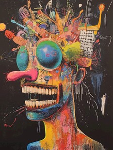 新颖新锐创意艺术绘画