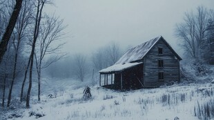 伤感意境雪景