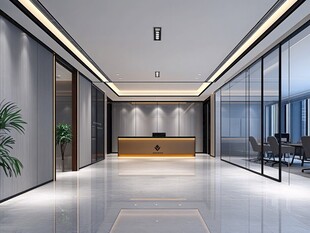 企业大厅场景设计