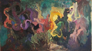 朱群风格抽象画