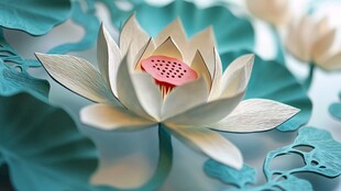 3d荷花背景