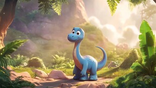 呆萌小恐龙形象