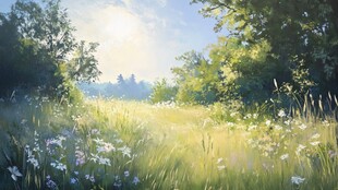 草地原画