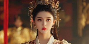 古风嫁衣美女