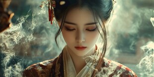 唯美意境古典美女