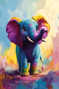 炫彩大象