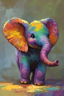 炫彩大象