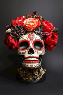 头颅装饰品摆放骷髅