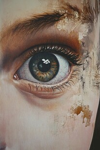 油画眼睛
