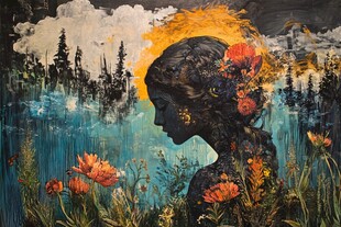 新颖新锐创意艺术绘画