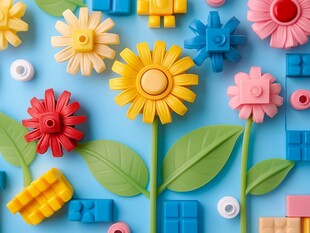 3d立体花壁纸
