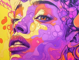 新颖新锐创意艺术绘画