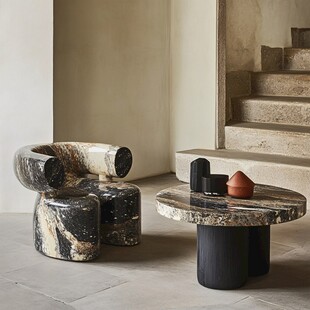 鹅卵石形状休闲凳