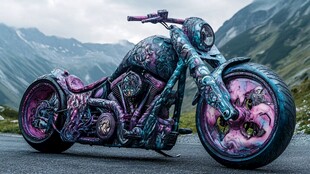 艺术造型摩托车