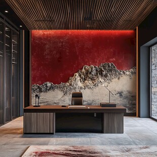 新中式企业前台