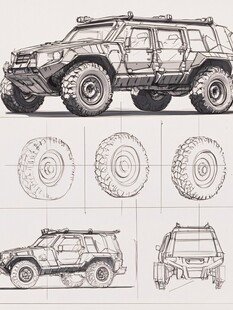 特种车手绘