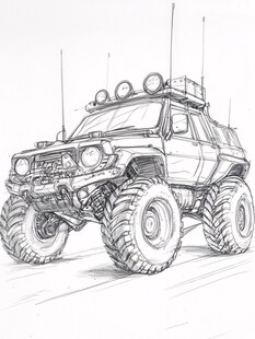 特种车手绘