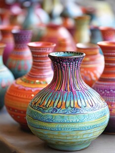 彩色釉陶