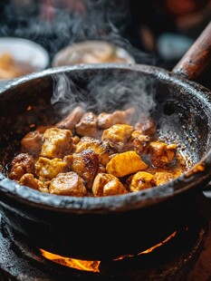 鸡肉石锅鸡煲粤菜湘菜