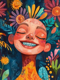 夸张风人物插画