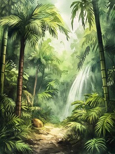 热带雨林插画
