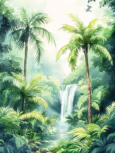 热带雨林插画