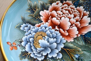掐丝珐琅画盘