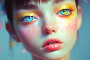 彩妆人物欣赏
