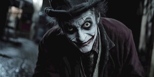 人脸后边的小丑