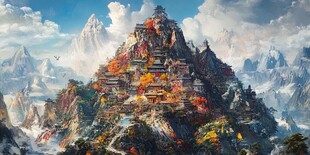 古风仙境天上宫阙