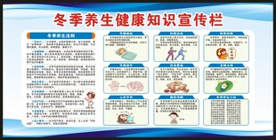 冬季养生知识宣传栏