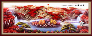 靠山风水画