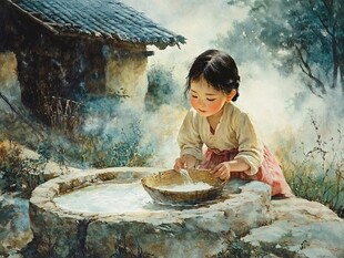 小朋友油画