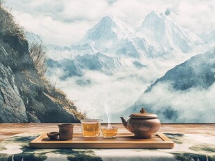 茶杯山水