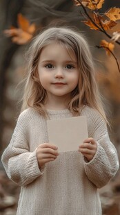 怡然自得的小女孩壁纸