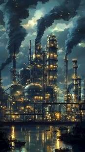 石化厂素材