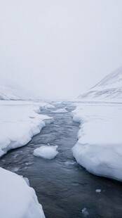 河谷风雪