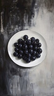 一碟紫葡萄