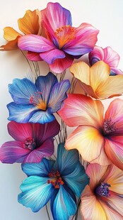 3d立体花壁纸