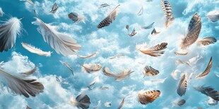 鸟群飞艺术背景墙