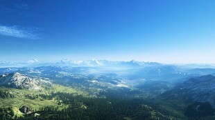 高山蓝天风景壁纸