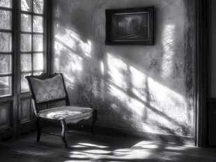 阳光照射的房间