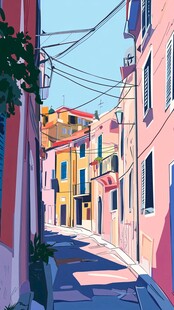 小巷彩色