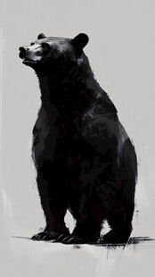 黑熊插画